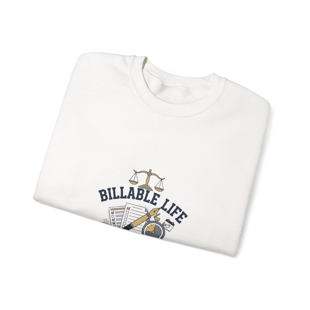 Billable Life Sweatshirt — Lawyer Billing Time Crewneck
